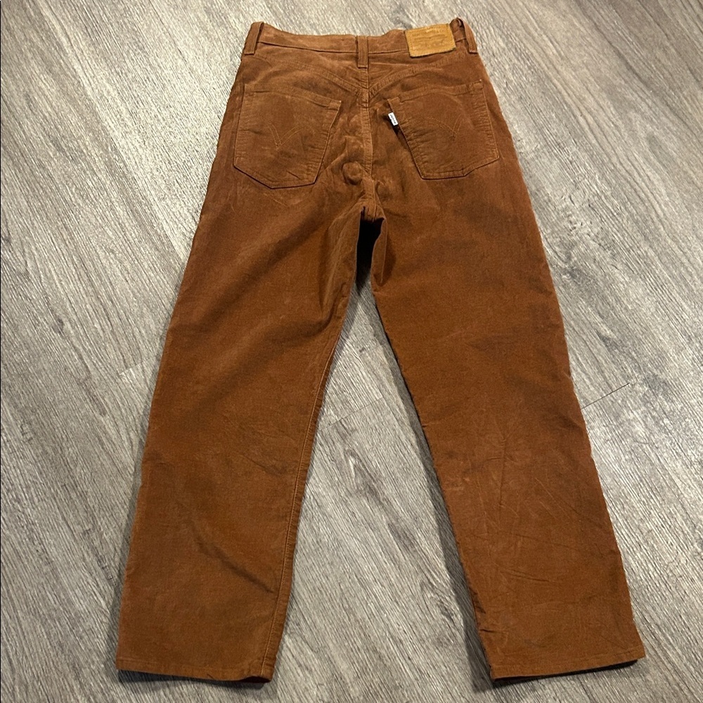 Levi’s Ribcage Straight Ankle Pants Brown High Rise W26 L27 - Picture 7 of 12